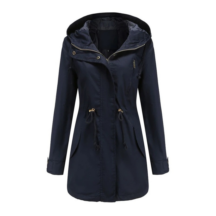 Womens Zip Front Water Resistant Lightweight Jacket