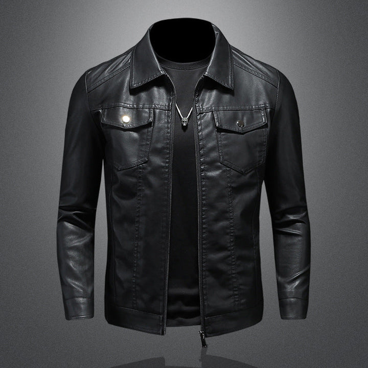 Mens Faux Leather Jacket