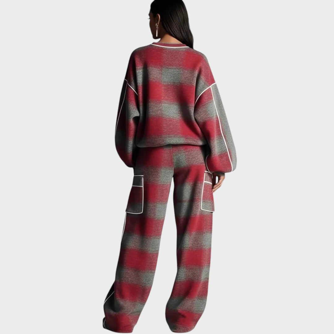 Neasa | Knit Top & Pants Set