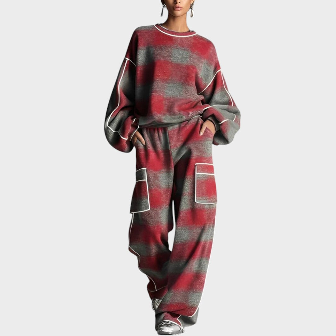 Neasa | Knit Top & Pants Set