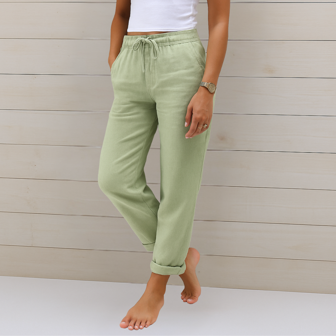Maylora | Premium Breathable Linen Stretch Trousers