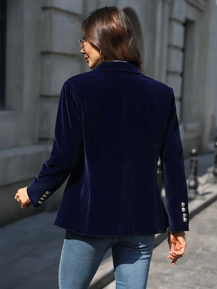 Womens One Button Blazer