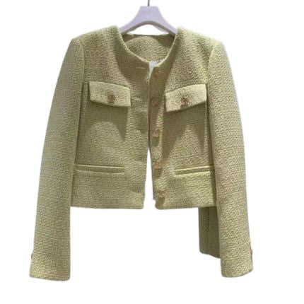 Womens Long Sleeve Tweed Jacket