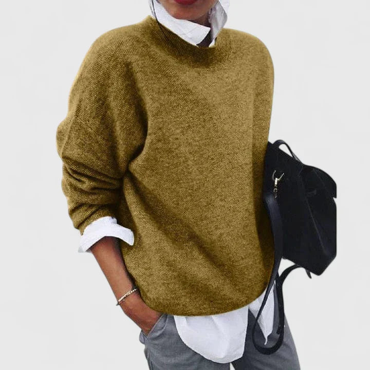 Relaxed Long Sleeve Knitted Jumper