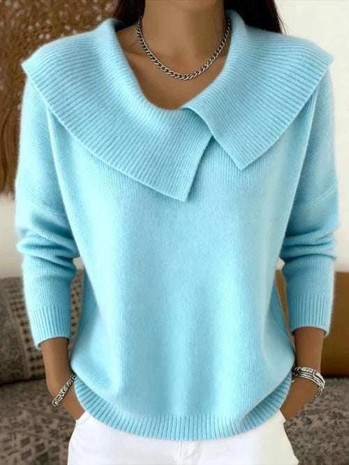 Damhnait | Warm Pullover with Soft Collar