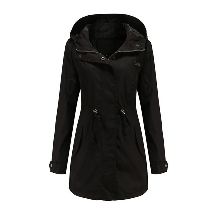 Womens Zip Front Water Resistant Lightweight Jacket