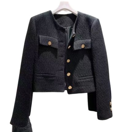 Womens Long Sleeve Tweed Jacket