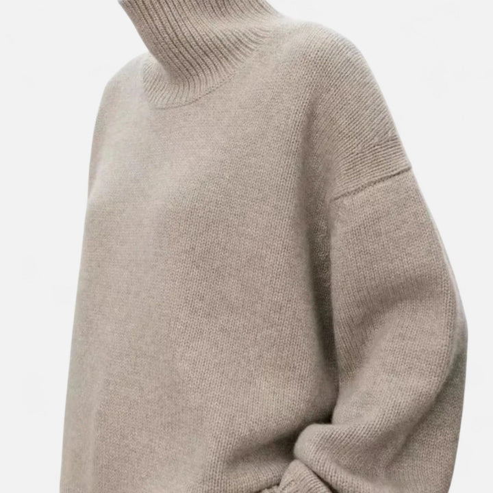 Womens Turtleneck Knitted Jumper