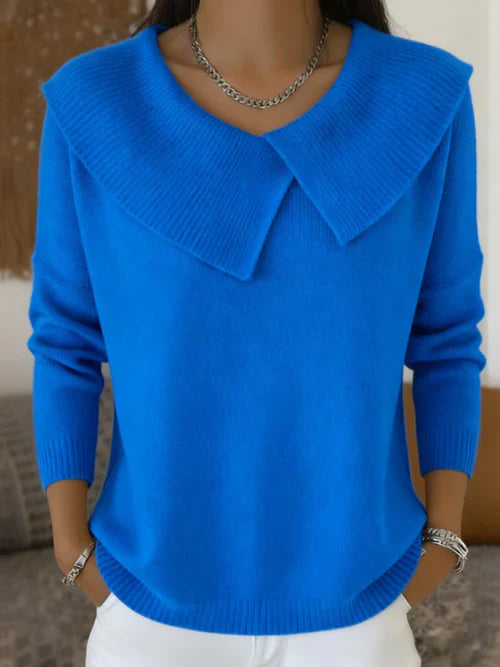 Damhnait | Warm Pullover with Soft Collar