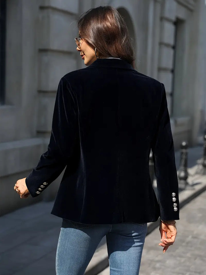 Womens One Button Blazer