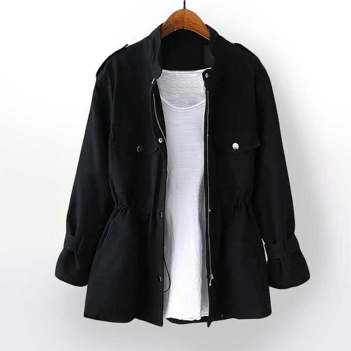Womens Classic Belted Trench Coat