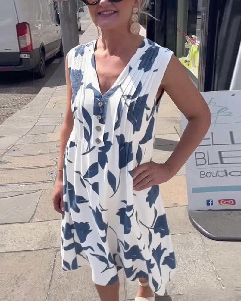 Liadan | Women’s Floral Print Dress with Sleeves