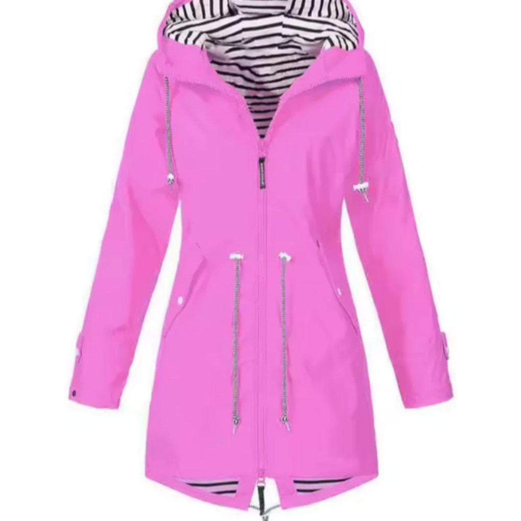 Womens Hooded Oversized Waterproof Jacket