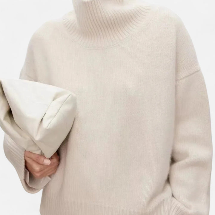 Womens Turtleneck Knitted Jumper