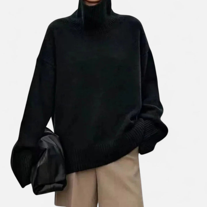 Womens Turtleneck Knitted Jumper