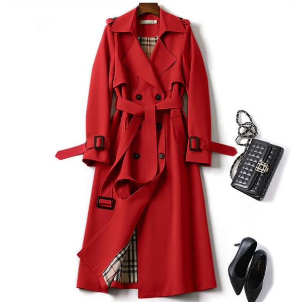 Womens Belted Waterproof Trench Coat