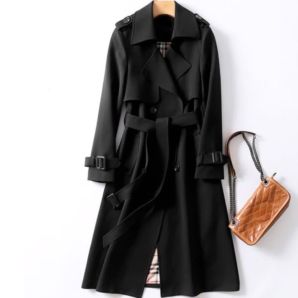 Womens Belted Waterproof Trench Coat