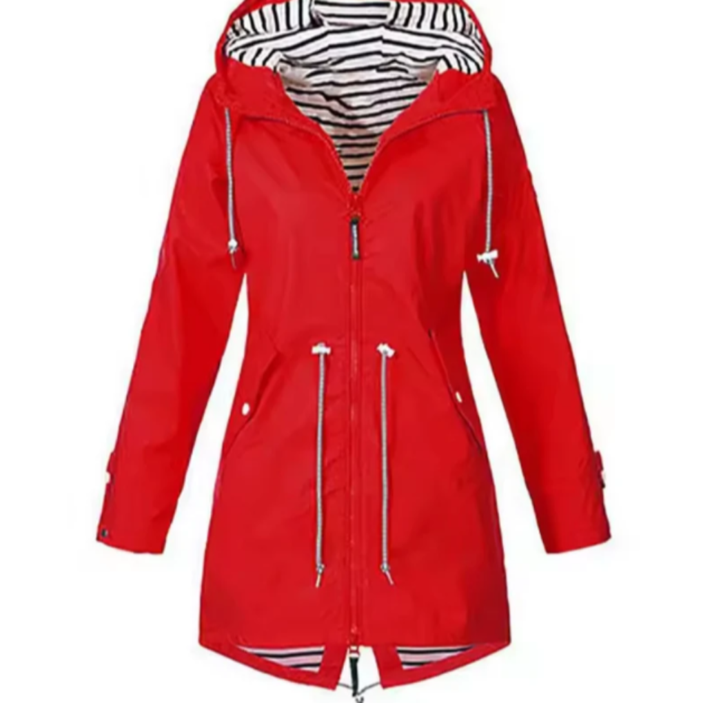 Womens Hooded Oversized Waterproof Jacket
