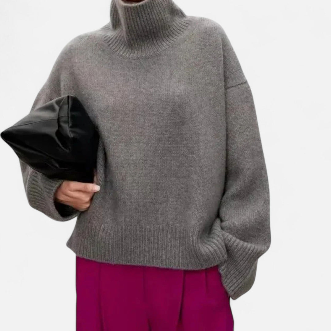 Womens Turtleneck Knitted Jumper