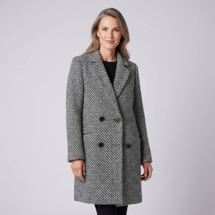 Womens Checked Longline Jacket