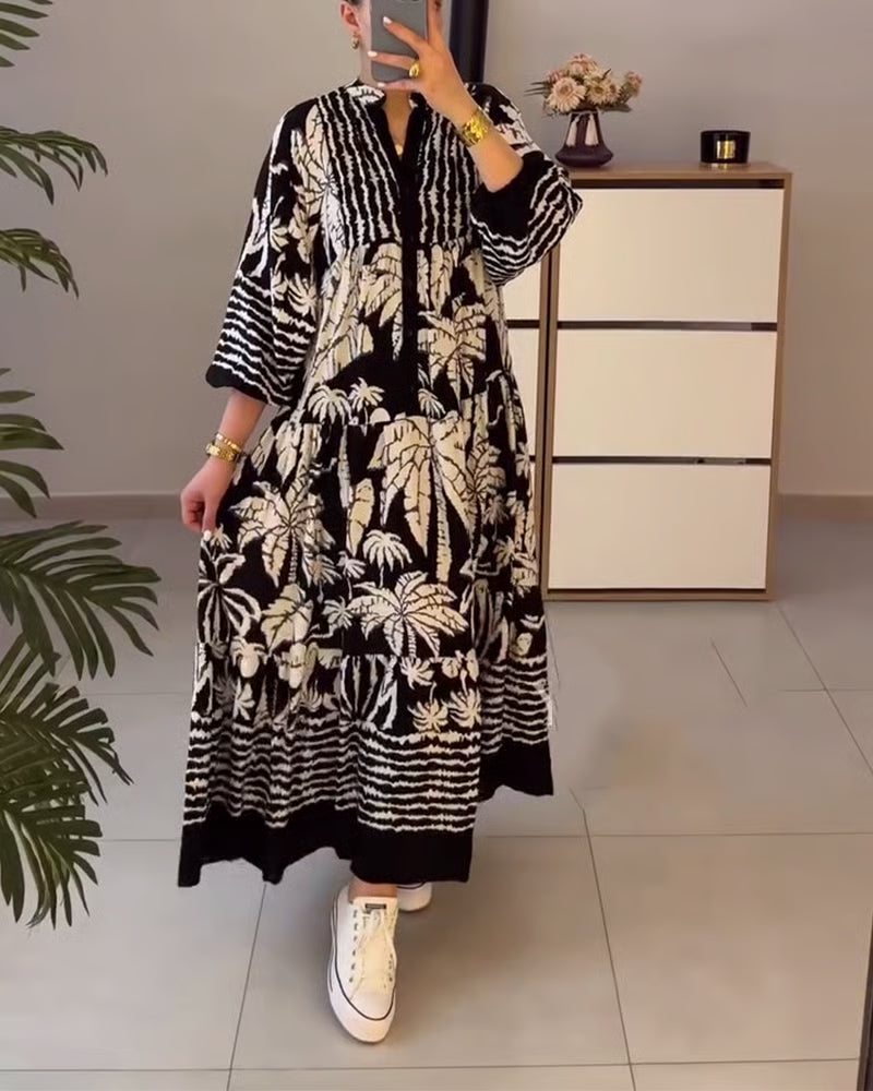 Niamh | Dress with print, loose and relaxed fit