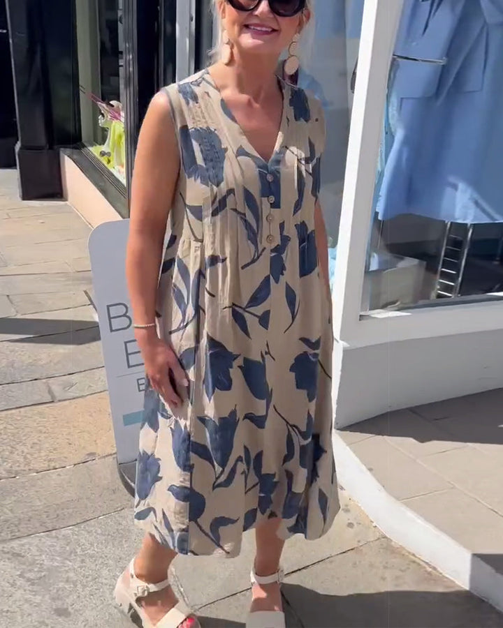 Liadan | Women’s Floral Print Dress with Sleeves