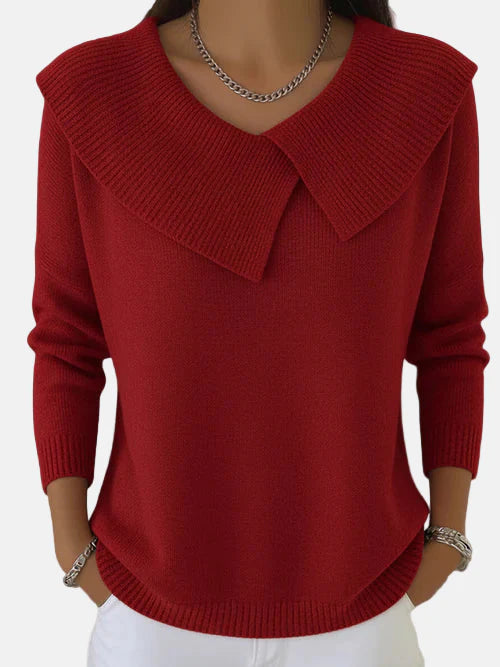 Damhnait | Warm Pullover with Soft Collar