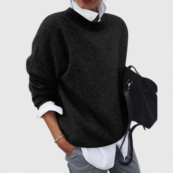 Relaxed Long Sleeve Knitted Jumper