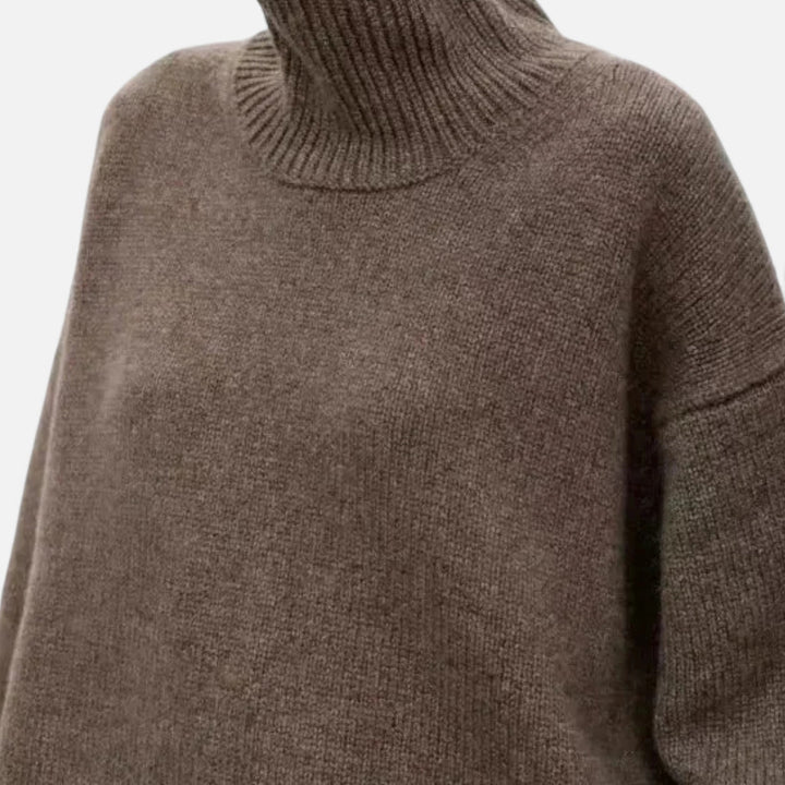 Womens Turtleneck Knitted Jumper