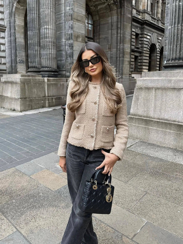 Evelyn - Longline Tweed Jacket