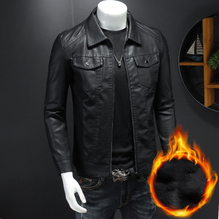 Mens Faux Leather Jacket