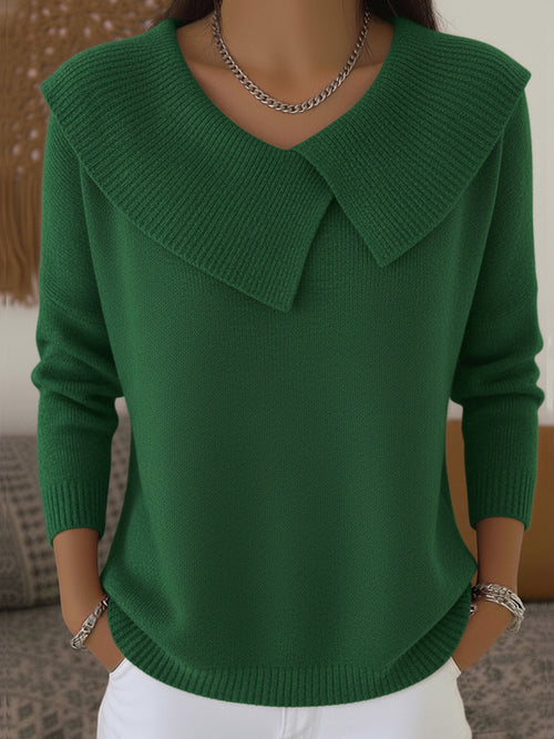 Damhnait | Warm Pullover with Soft Collar