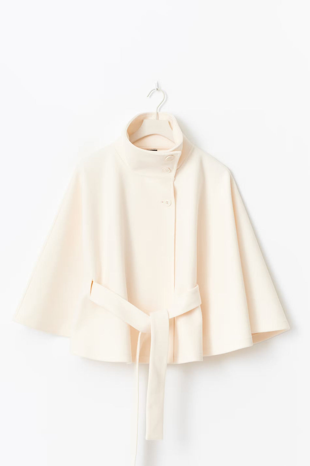 Womens Belted Cape Coat