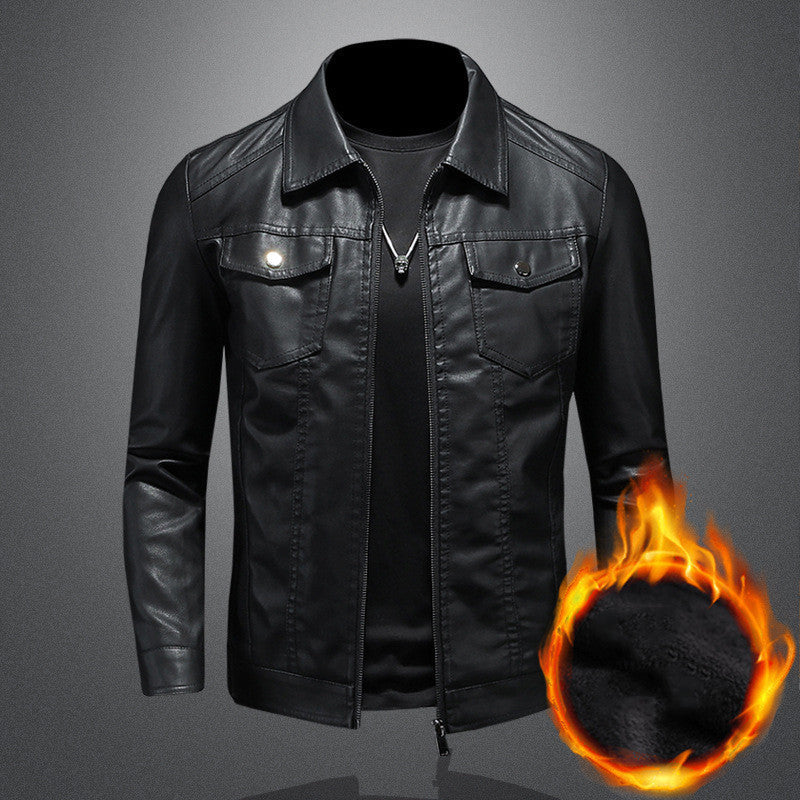 Mens Faux Leather Jacket