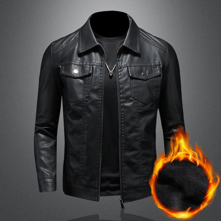 Mens Faux Leather Jacket