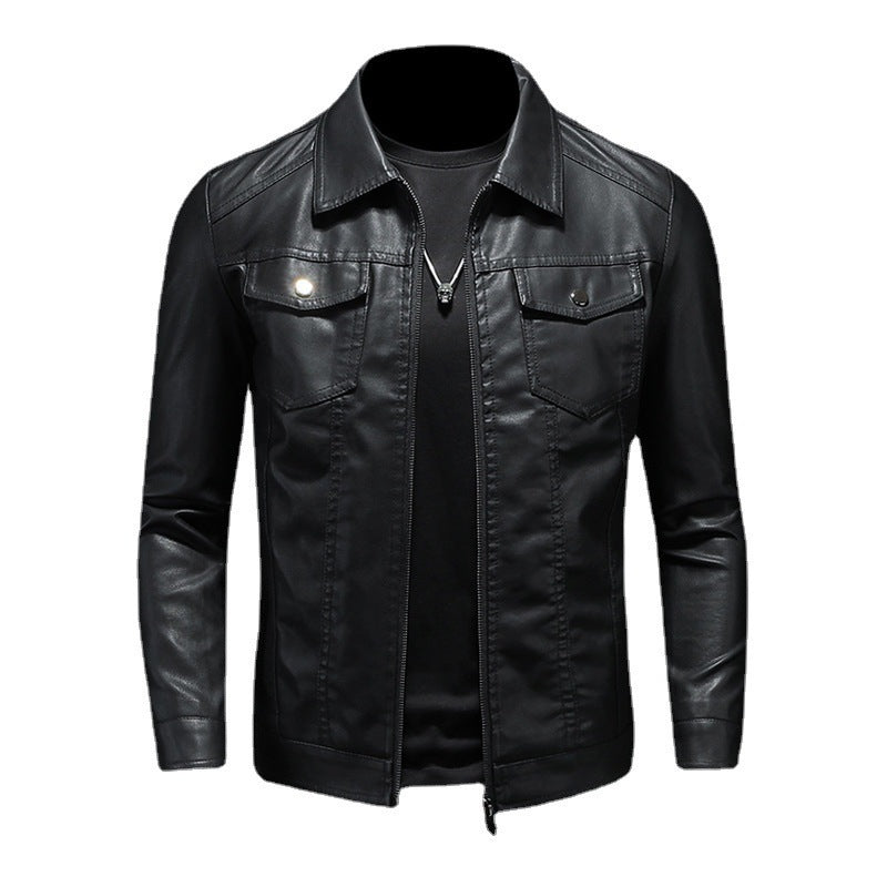 Mens Faux Leather Jacket
