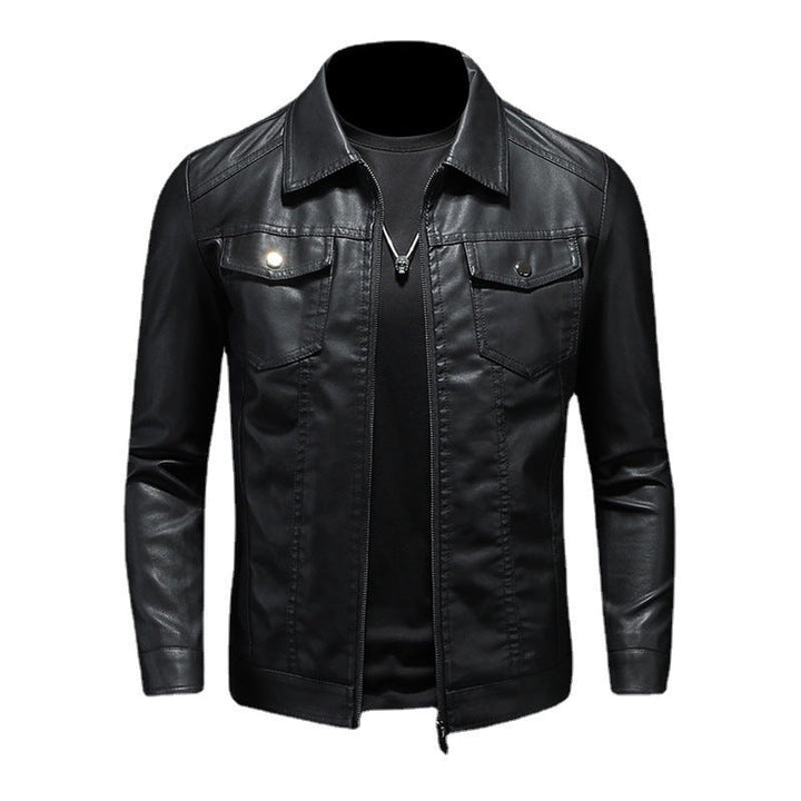 Mens Faux Leather Jacket