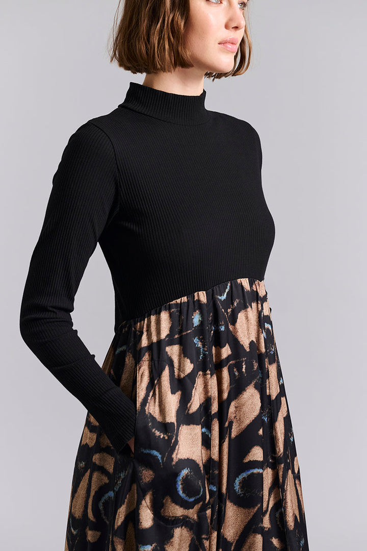 Sorcha | Kuhaki High-Neck Dress