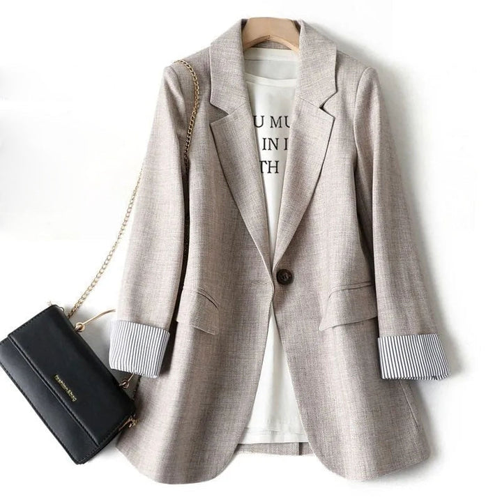 Womens Notch-Lapel Elegant Blazer