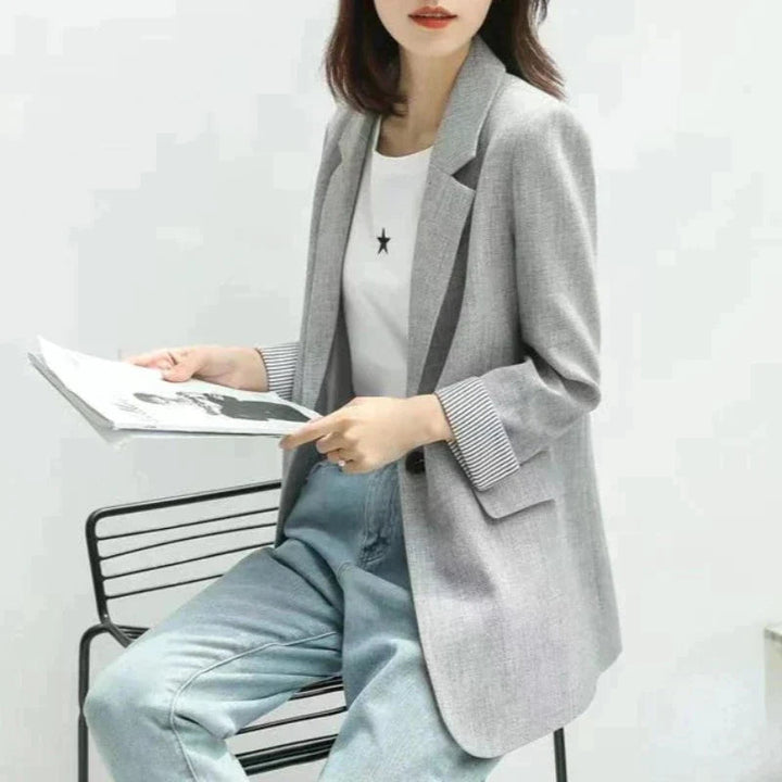 Womens Notch-Lapel Elegant Blazer