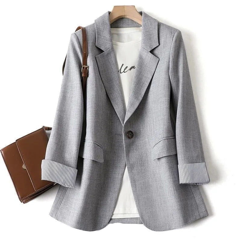Womens Notch-Lapel Elegant Blazer