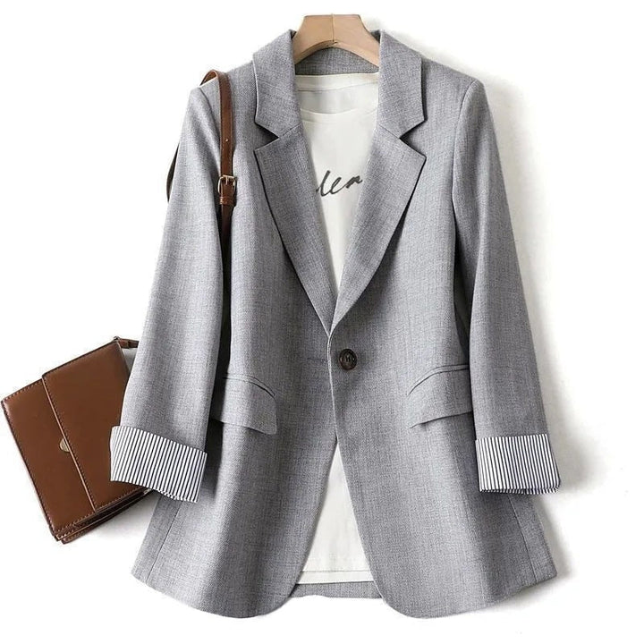 Womens Notch-Lapel Elegant Blazer