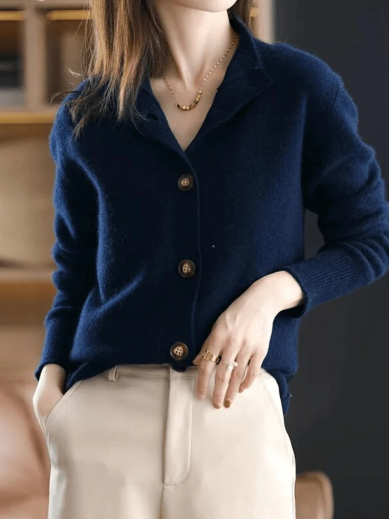 Relaxed Button Front Cardigan