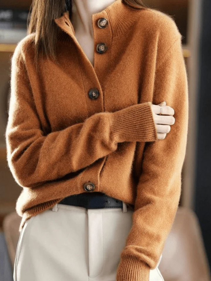 Relaxed Button Front Cardigan