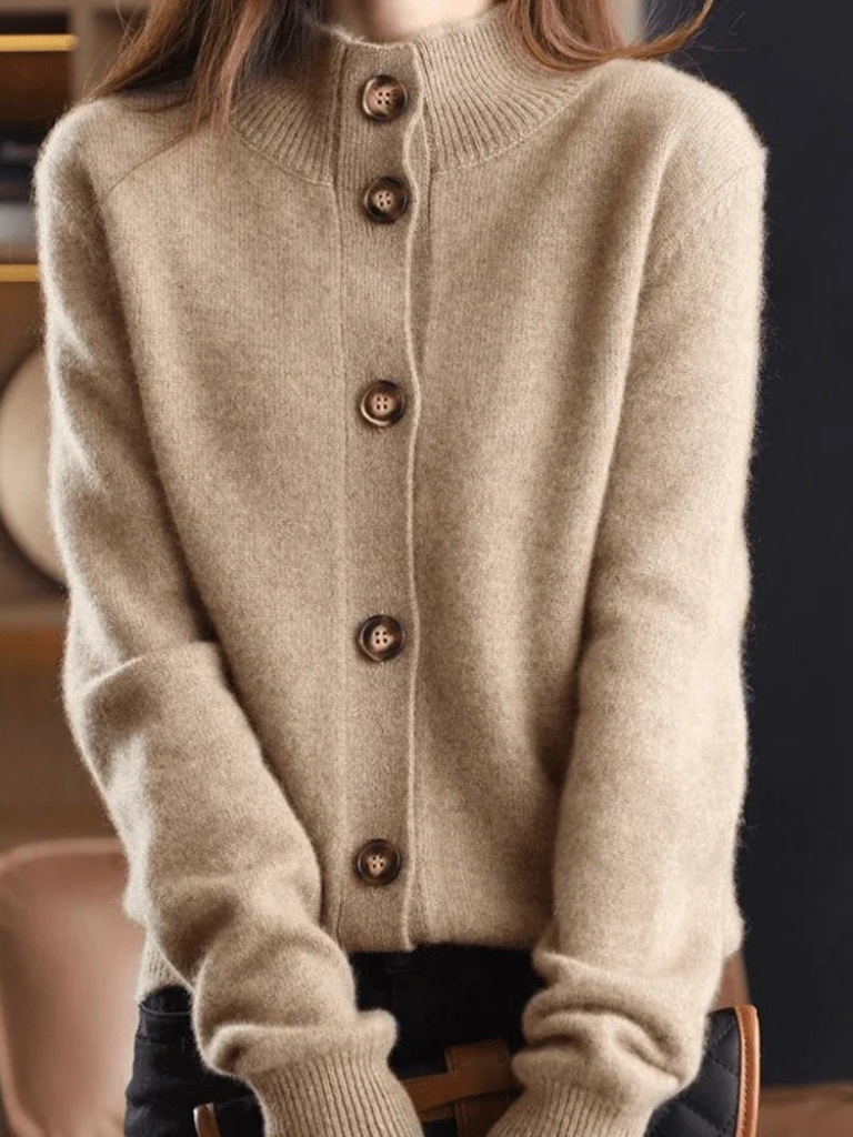 Relaxed Button Front Cardigan