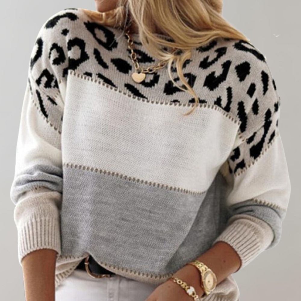 Síomha | Elegant Leopard Sweater