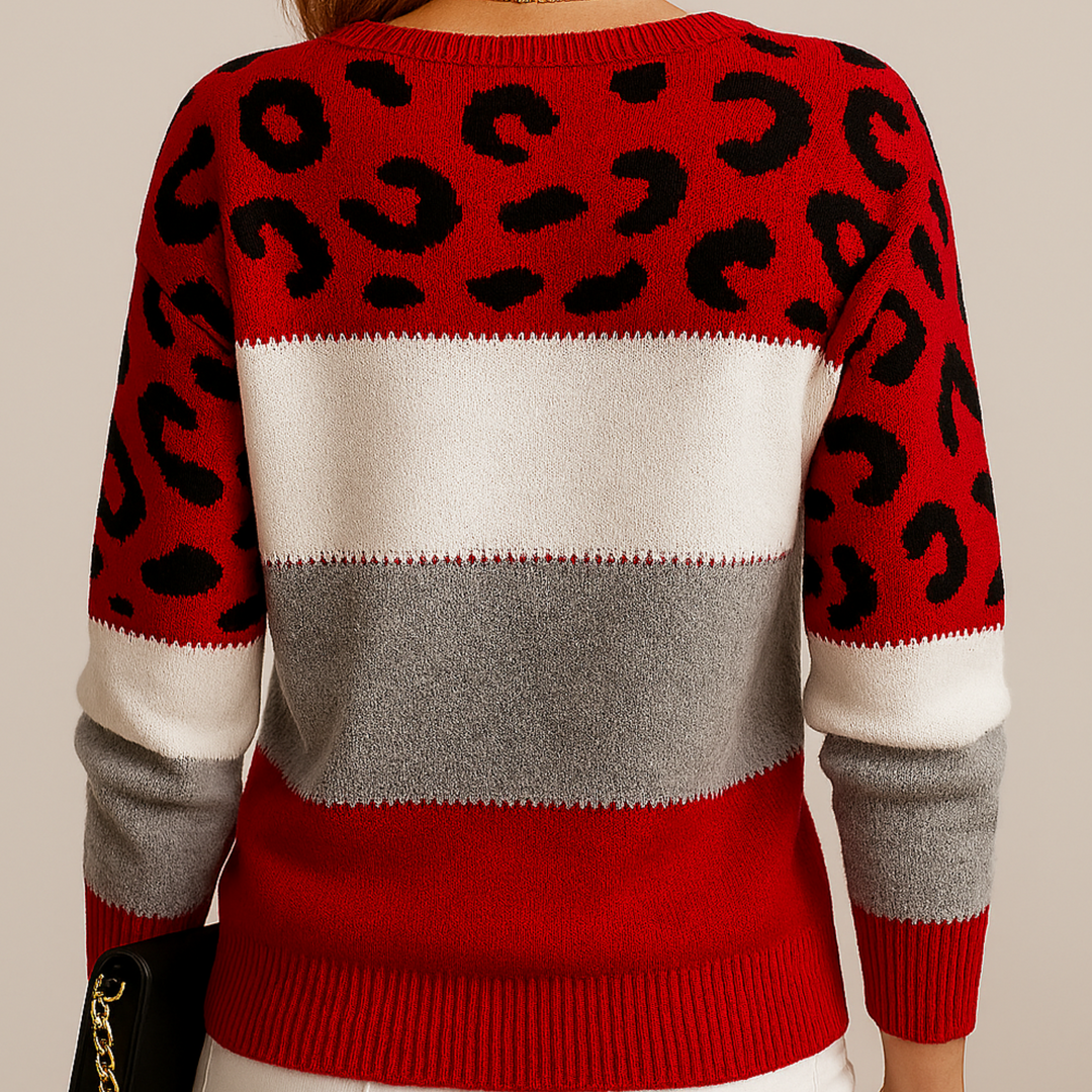 Síomha | Elegant Leopard Sweater