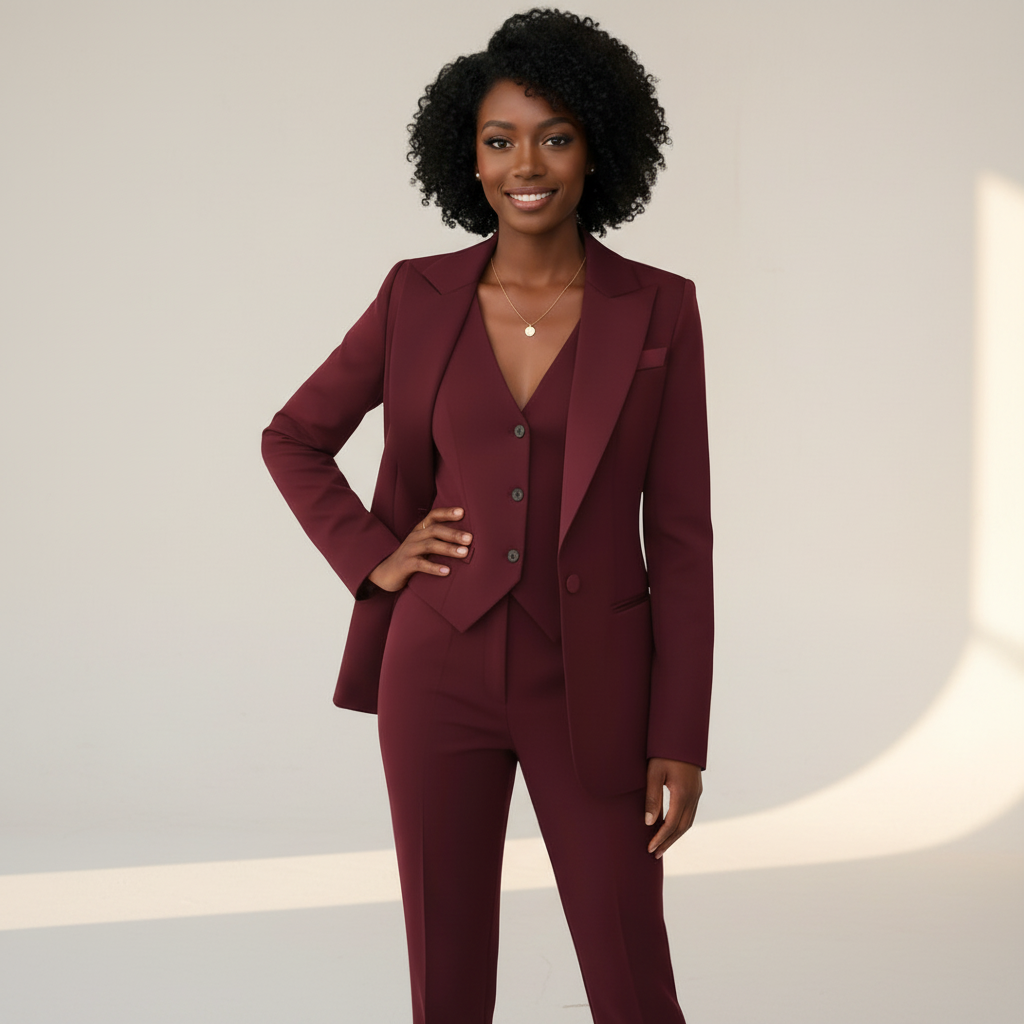 Womens Three Piece Blazer, Waistcoat and Trouser Co Ord