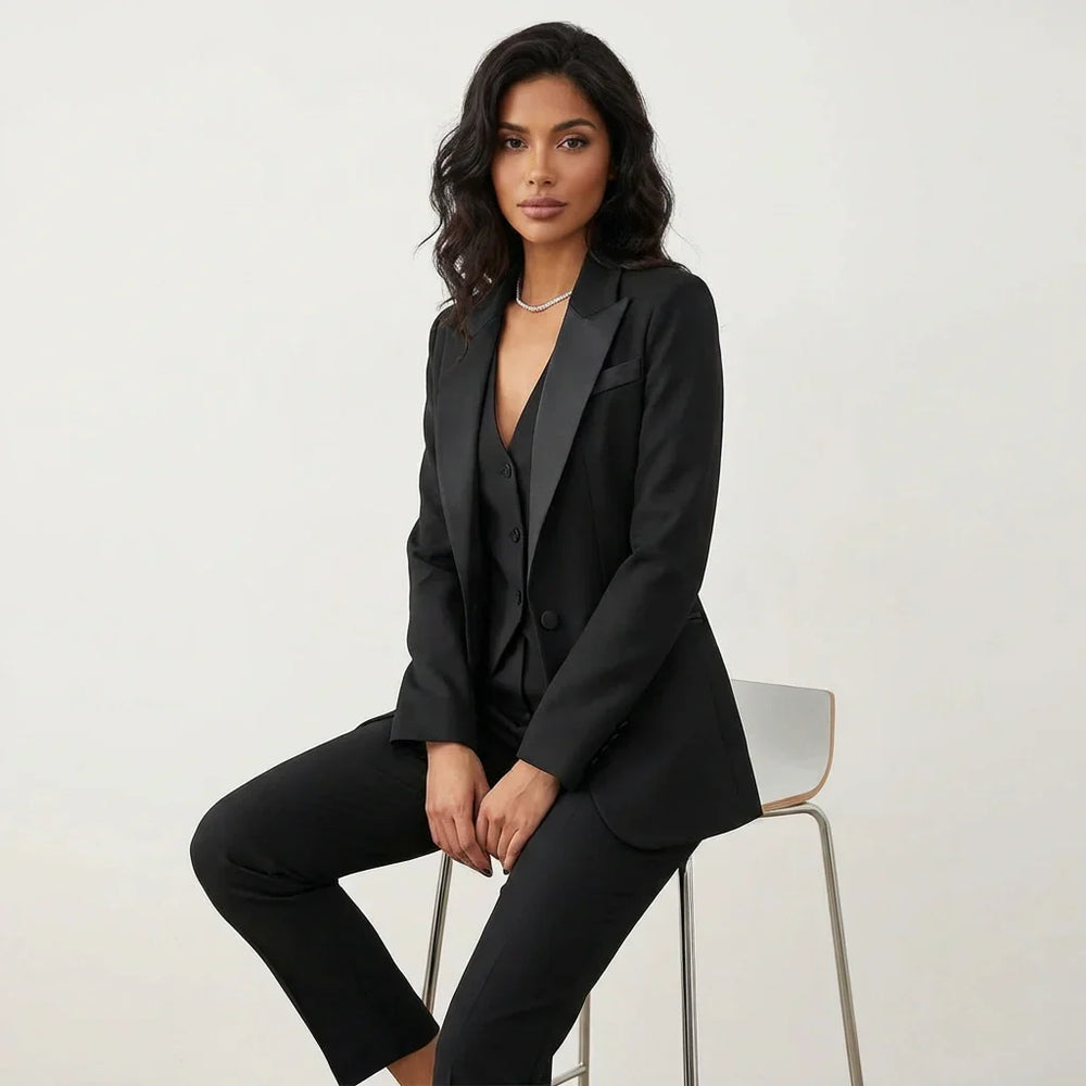 Womens Three Piece Blazer, Waistcoat and Trouser Co Ord