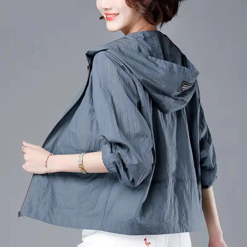 Womens Zip Front Lightweight Jacket